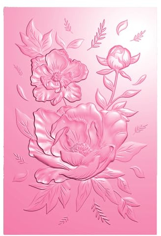 OTCRAFT 3D-präglingsmappar för korttillverkning, präglingsmall papperskort präglingsstencil för gör-det-själv-scrapbooking fotoalbum kort papper hantverk dekoration 16 cm L x 11,5 cm B (16 x 11,5 cm)