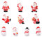 Weihnachten Miniatur Ornamente, 10 Stück Mini Weihnachtsmann Schneemann Deko Figuren, Harz Weihnachtsfiguren Deko Mini Figuren Klein Figuren DIY Zubehör Weihnachtsschmuck zum Basteln (mix-b)