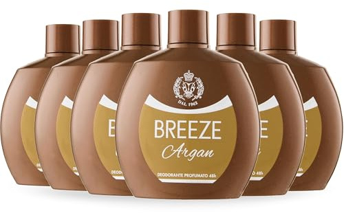 BREEZE | Deodorante Squeeze Argan, 6x100 ml