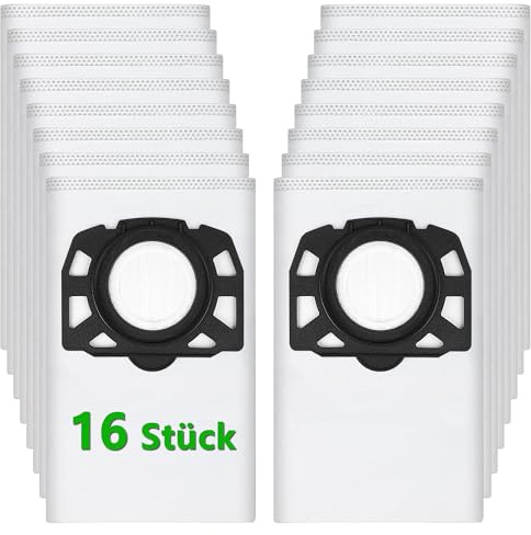 16 Stück Staubsaugerbeutel für Kärcher WD4 WD5 WD6 WD5P WD6P MV4 MV5 MV6 Staubsauger, Staubbeutel Filter Bags für Kärcher KFI 487, Nass & Trockensauger Beutel für 2.863-006.0