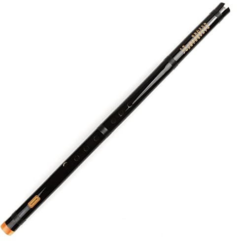 flauto di bambù, Flauto di bambù verticale con chiave FG, 8 fori, nero, strumenti musicali, strumento a fiato cinese fatto a mano(Black)