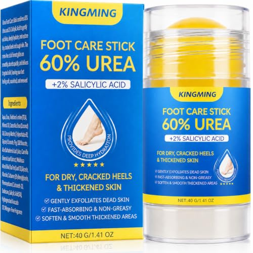 60% Urea Foot Cream with 2% Salicylic Acid for Cracked Heels, 40g | Moisturiser for Cracked Heel Repair, Calluses, and Rough, Dry Skin on Feet, Hands, Elbows and Knees