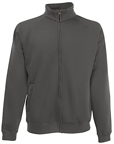 Fruit of the Loom Mens Full Zip Sweat Jacket (L) (Light Graphite)
