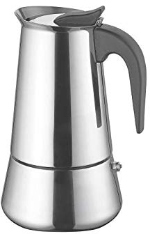 Weis 16979 Espressokocher, Edelstahl, Silber