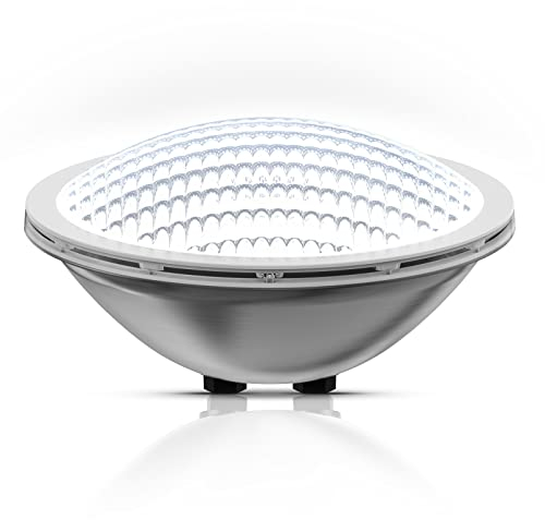 LyLmLe LED Pool PAR56,30 W Projektor Pool Wasserdicht IP68 Poollampe tauchfähig Licht 12 V DC/AC, 6000 K Kaltweiß