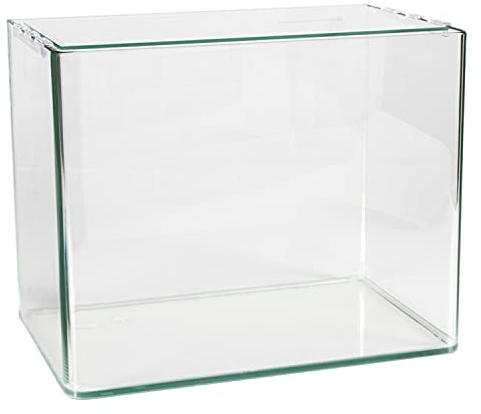 Aqua Della, Urbyss Aquarium, 45 x 30 x 32 cm, rechteckiges Aquarium mit gebogenem und poliertem Glas, 5 mm, Schutzglas, 3 mm, poliertes Schutzglas aus Kunststoff, Schutzmatte