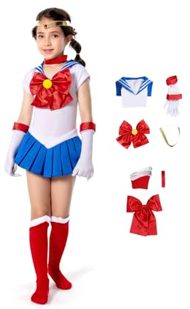 NoryNick Anime Uniforme Escolar Japonés Vestido de Marinero JK Disfraz Lindo Princesa Set Sailor Disfraz Halloween Cosplay Falda Plisada Traje