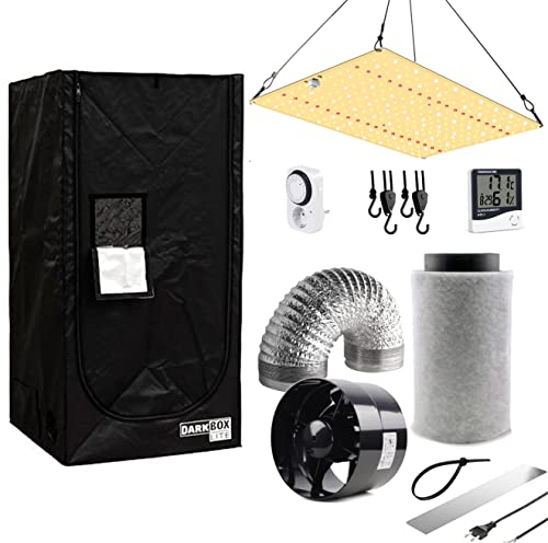 NICEGROW.de Growset Grwozelt Komplett 80x80x160cm mit vollspektrum LED dimmbar Mylar Growbox