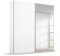 Rauch Möbel Beluga Schwebetürenschrank Schrank Kleiderschrank Weiss mit Spiegel, 2-türig, Inklusive 2 Kleiderstangen, 2 Einlegeböden, BxHxT 180x236x69 cm