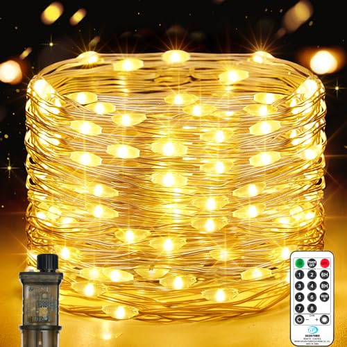 Vacoulery Guirlande Lumineuse 18M, 150 LED Guirlande Lumineuse Intérieur avec Prise, Imperméable 8 Modes Guirlande LED pour Noël, Intérieure Extérieure, Anniversaire, Jardin