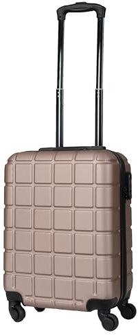 Bergs Hartschalenkoffer, leicht, 4 Rollen, 52 cm, camel, Koffer