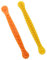 Lyreh 4pz Tagliauova Fantasia, 16cm Taglio Uova in Plastica a Forma di Fiore con Stampa di Faccina Sorridente per Gadget da Cucina Household Shaper(Giallo e Arancione)