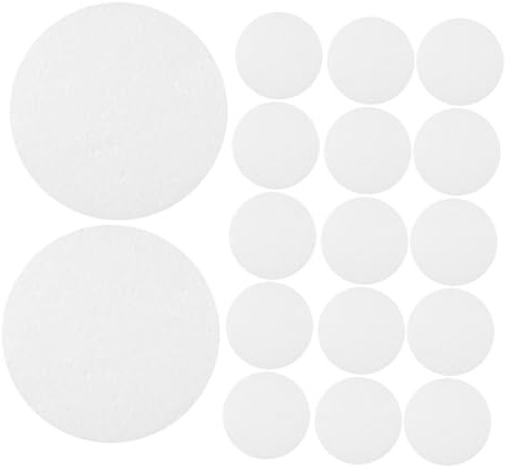 Homoyoyo 20pezzi Blocchi Rotondi di Schiuma da Modellare Dischi di Schiuma Bianchi Cilindri per Scultura e Artigianato per Progetti Artistici e Decorazioni