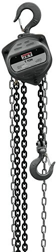 JET 1-Ton Hand Chain Hoist, 10' Lift (Model S90-100-10), Gray