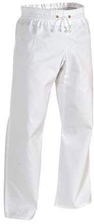 Century Martial Arts 8 oz. Middleweight Contact Karate Martial Arts Pants - White, 5 - Adult Large