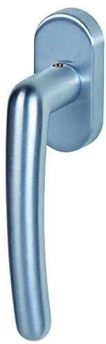 Alpertec Fenstergriff Karat - R Messing chrom/chrom satiniert Stiftlänge 40 mm Fensterbeschlag, 32861550K1
