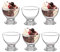 GK Global Kitchen Glass Dessert Bowls Sundae Ice Cream Set of 6 Short Stemmed Prawn Cocktail Glasses Appetiser Fruit Salads Pudding Dishes Footed Dessert Sundae Cocktail Bowls