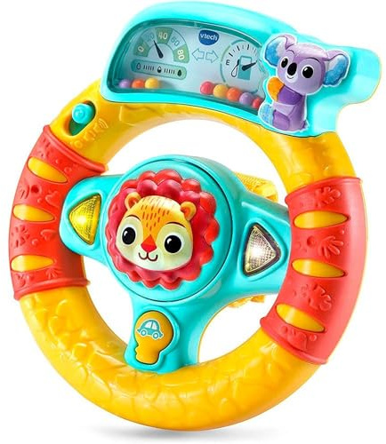 VTech - P'tit Volant des découvertes – Volant Bébé / 6 Mois-3 Ans – Version FR, Taille Unique