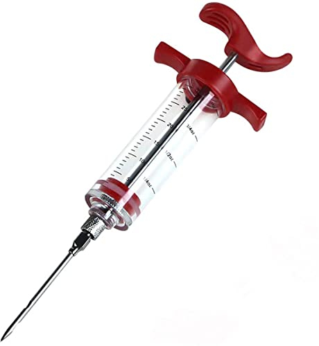 XiXiRan Siringa Marinata, Siringa per Carne, Siringa Alimentare, Siringa per Condimenti, Siringa Arrosto, per Manzo Pollame Tacchini Barbecue Cucina Strumento di Cottura-30 Ml