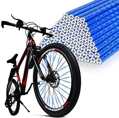 flintronic Reflector de Bicicleta 96 Piezas，Clip Reflectante de Ciclismo,Reflector de Rueda de Ciclo de Bicicleta para Adultos