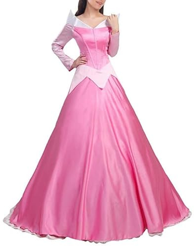 VersusModa Aurora Vestito Carnevale Donna Dress up Sleeping Beauty Woman Costume AURW03 (M)