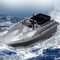 Futterboot mit Fernsteuerung +RC, 500M RC Carbon Wireless Futterboot Angeln Köder Haken Senden Angelsport, mit Einem Ladegewicht von 1,5 kg, 1 Trichtern, für Flüssen, Seen Oder Seichtem Wasser