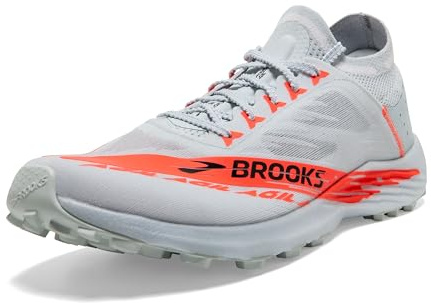 Brooks Unisex Catamount Agil Trail Running Shoe for Men & Women - Illusion Blue/Coral/Orange - 9 Medium