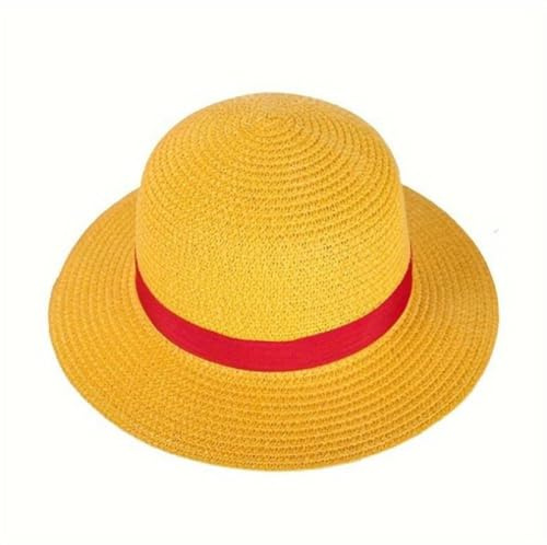 Cappello Cosplay paglia (IT, Numero, 31, 31 cm circonferenza, Giallo) misura piccola