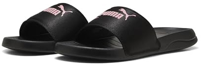 PUMA Sandales princesse Popcat 20 en satin pour femme, noir-rose vif, pointure 38, Puma Noir Rose Poised, 38 EU