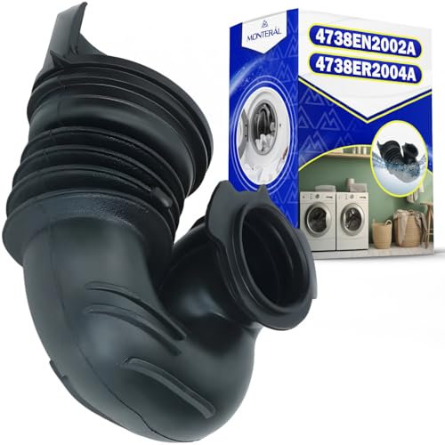 Manicotto Lavatrice Dall'erogatore del Detersivo al Serbatoio Ø 51-34 mm Codice Originale 4738EN2002A 4738ER2004A 4738EN2002B MAR61842101 MAR61961902 MAR61961903 AGF74223314 per LG - MONTERAL