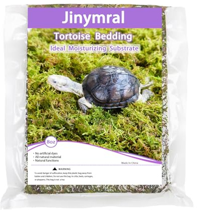 Jinymral Cama de tortuga 250g, sustrato hidratante natural ideal