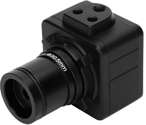 ZJchao Cámara Microscópica Digital USB HD CMOS, Ocular Electrónico de 5 MP con Adaptador de Montaje