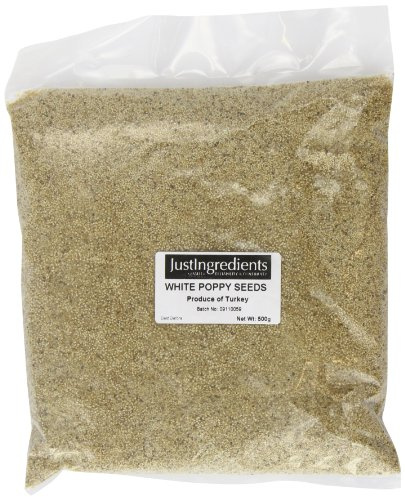 JustIngredients Essentials White Poppy Seeds, 500 g - Pack of 2