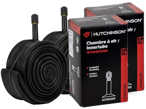 HUTCHINSON - Lot de 2 Chambre À Air - VTT - Standard - Résistance Et Anti-Crevaison - Valve Schräder - Épaisseur 0.9 mm - 40 MM - 20 x 1,70 - 2,35, Gris