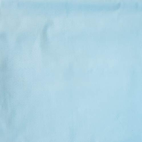 Pingianer 100% Baumwolle Uni Einfarbig Baumwollstoff Kinderstoff Meterware Handwerken Nähen Stoff (Hellblau, 50x160cm (13,98/m))