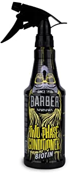 BARBER MARMARA Two Phase Acondicionador Hombre No.4 Biotin 500 ml | Leave in Hair Care Men | Anti Spliss | Perfume para el cabello | Spray desenredante | Leave in acondicionador spray hombre