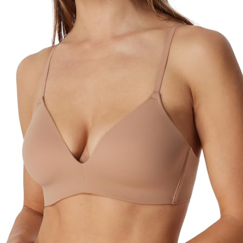 Schiesser Damen BH gepaddet ohne Bügel - Invisible Soft, Maple_166568, 75B