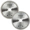 2 Pack - 190mm x 40T & 80T TCT Saw Blade. 190mm Circular Saw Blade For Fine Cuts x 30mm Bore + 25mm/20mm/16mm Bore Reduction Rings Compatible With Bosch Makita Milwaukee Ryobi Dewalt Circular Saws etc