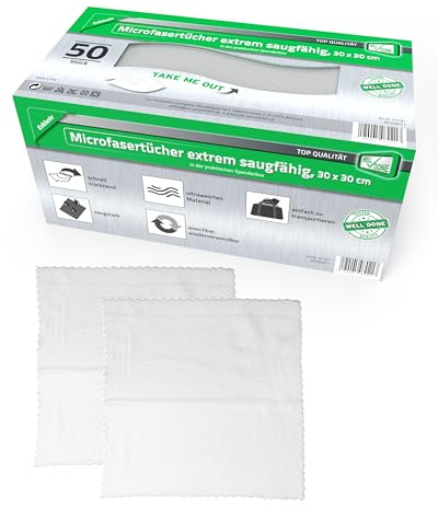 ec for me mikrofiberdukar 50 stycken i dispenserbox