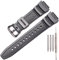 Resin Armband Kompatibel mit Casio AE-1300 AE-1200 F-108 W-216H AE-1000w SGW-300H AQ-S800W W-800H Herrenuhrband Sport Wasserdichtes Silikon Ersatz Armband (AE12 BlackB)
