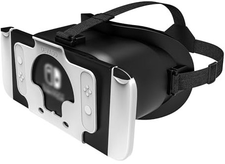 3D Virtual Reality VR Headset for Nintendo Switch & Switch OLED Model (Black&White)