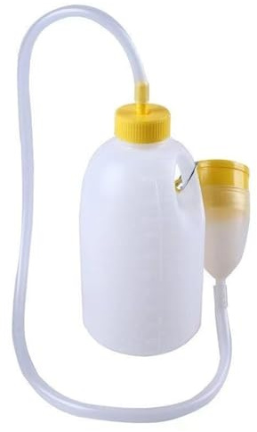 STHOYN Bärbara Urinflaska För Män Spell Proof Nighttime Containers Urinal För Män Hållbara Genomskinliga Återanvändbara Urinaler För Män Med Kateter(Pipe length: 1.6m)