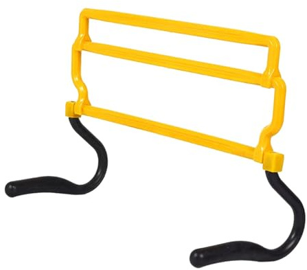 Folpus Ostacoli per Agilità Attrezzatura per Allenamento Calcio Barra per Supporto Multifunzionale con Altezza Regolabile Staccabile Adatti per Sport, Giallo