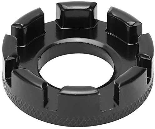Fyearfly Clé à rayons de vélo 8 voies pour vélo - Outil de réparation facile pour jantes de vélo - Noir