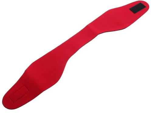 LIFKICH Bandeau Natation Imperméable Néoprène pour Garçon Fille et Adultes Protection Oreilles pour Natation Plongée Surf Kayak Yoga et Sports Moyenne Rouge