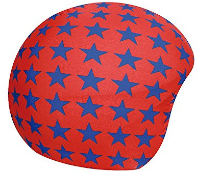 COOLCASC copricasco multisport STELLE BLU SFONDO ROSSO