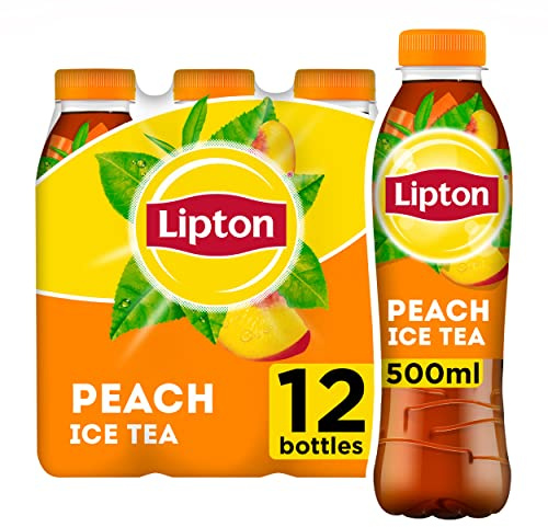 Lipton Ice Tea Peach Still Soft Drink 500ml, (Pack of 12)