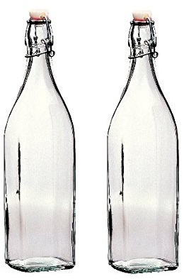 Glass Swing Top Bottles 1L (100cl) (Set of 2)