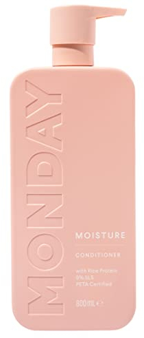 MONDAY HAIRCARE Moisture Conditioner 800ml | Cruelty-Free, SLS & Paraben Free | Dermatologically Tested | For Dry, Coarse and Coily hair, With Coconut Oil to Hydrate Hair