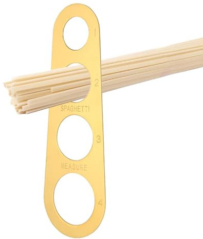 Herramienta de medición de espaguetis – Medidor de pasta de acero inoxidable | Medidor de espaguetis de pasta de acero inoxidable herramienta de cocina, 4 tamaños de porción para medir espaguetis para